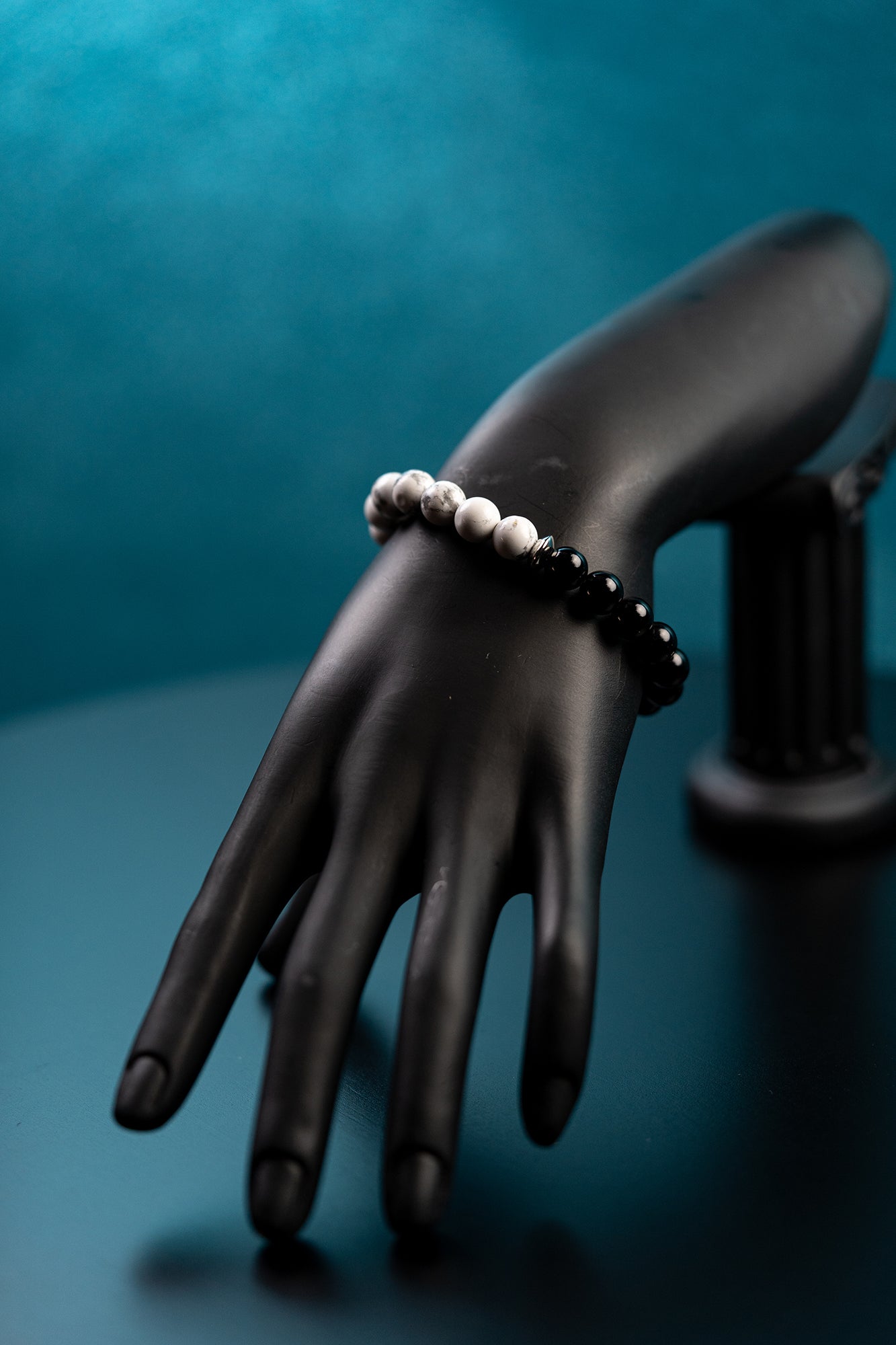 Howlite & Black Obsidian