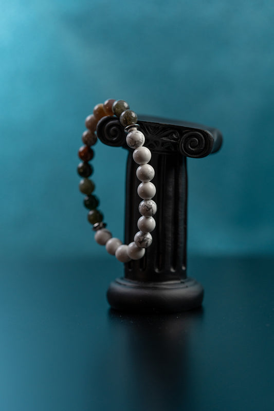 Howlite & Moss Agate