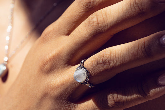 Moon Stone Ring