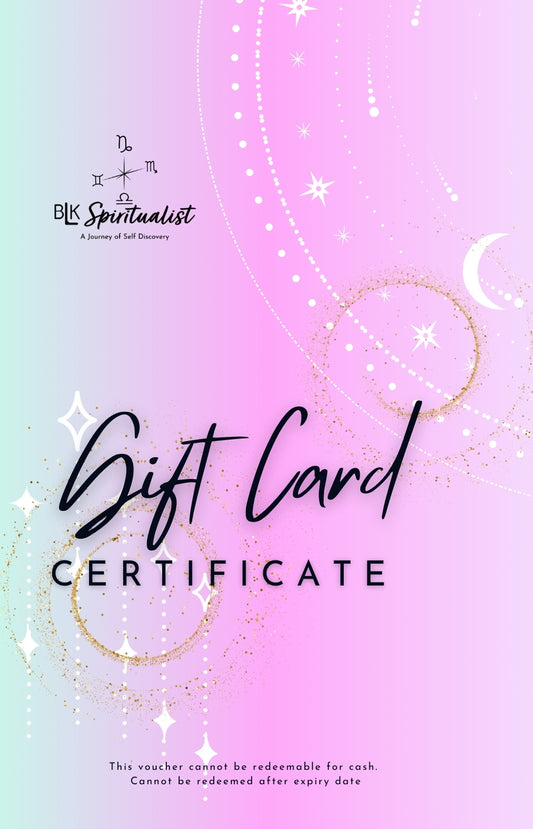 Blk Spiritualist Gift Cards